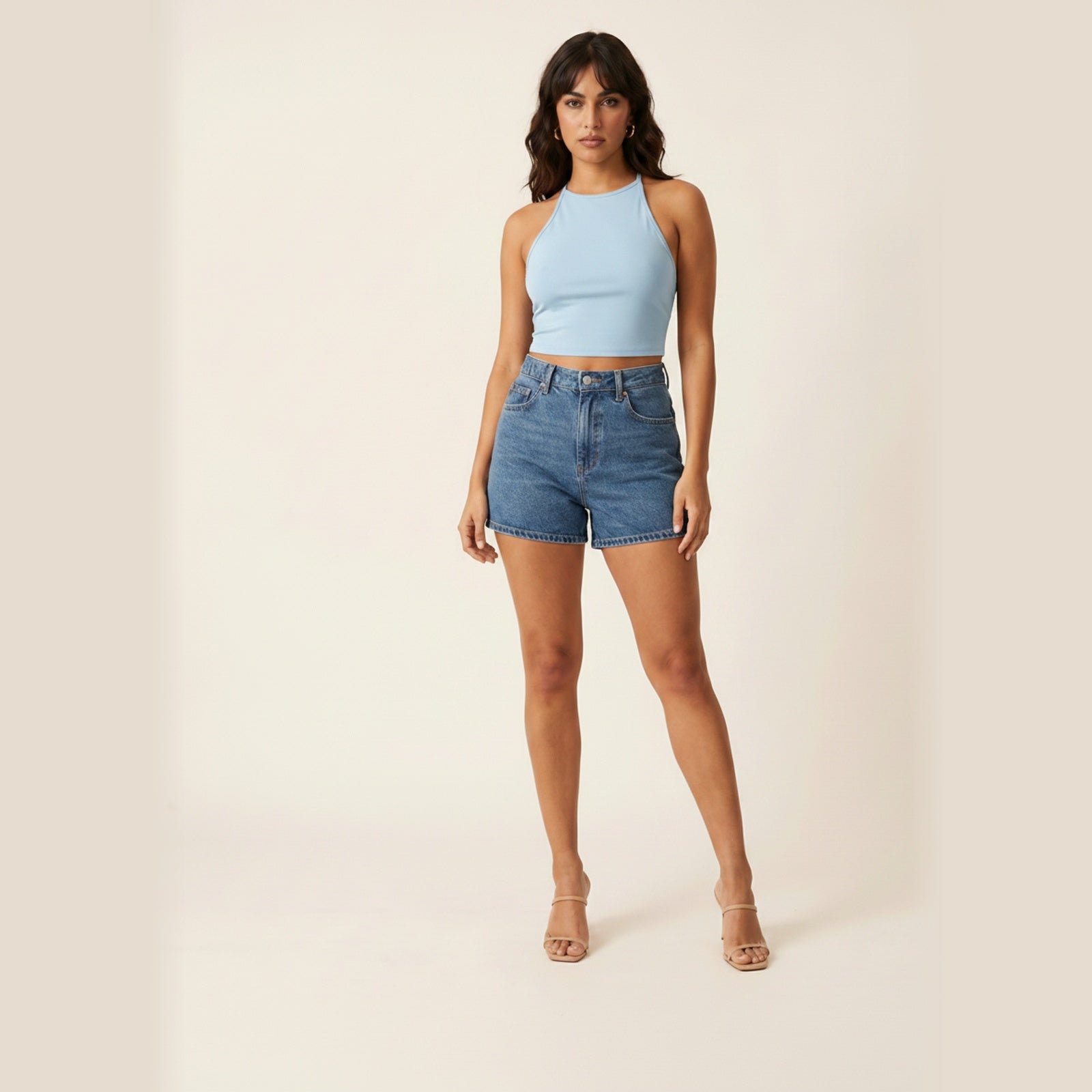 Summer Crush | Women's Halter Crop Top - Hero Front
