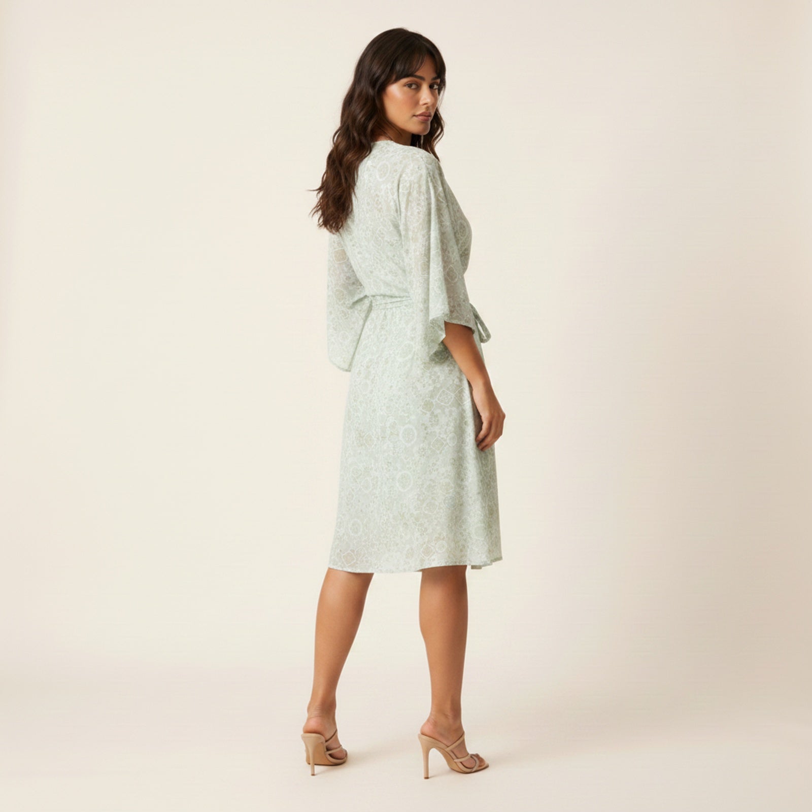 Tahiti | Women's Cotton Blend Up Dress - Back View