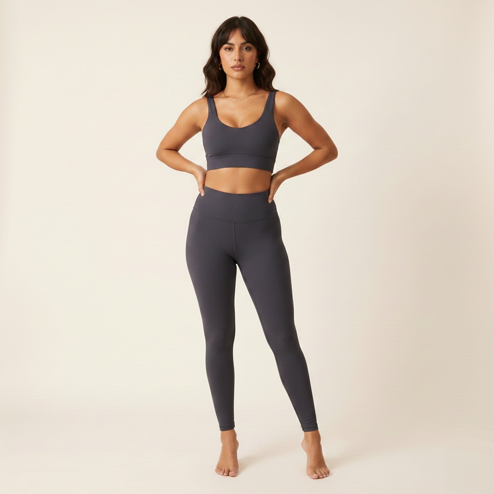 Tempo | Women's Nylon/Spandex Workout Set - Hero Front