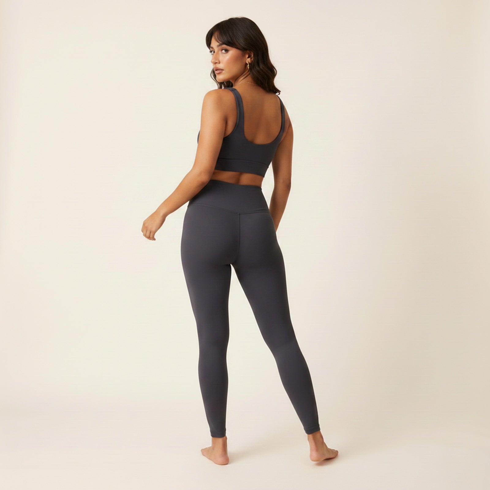 Tempo | Women's Nylon/Spandex Workout Set - Back View