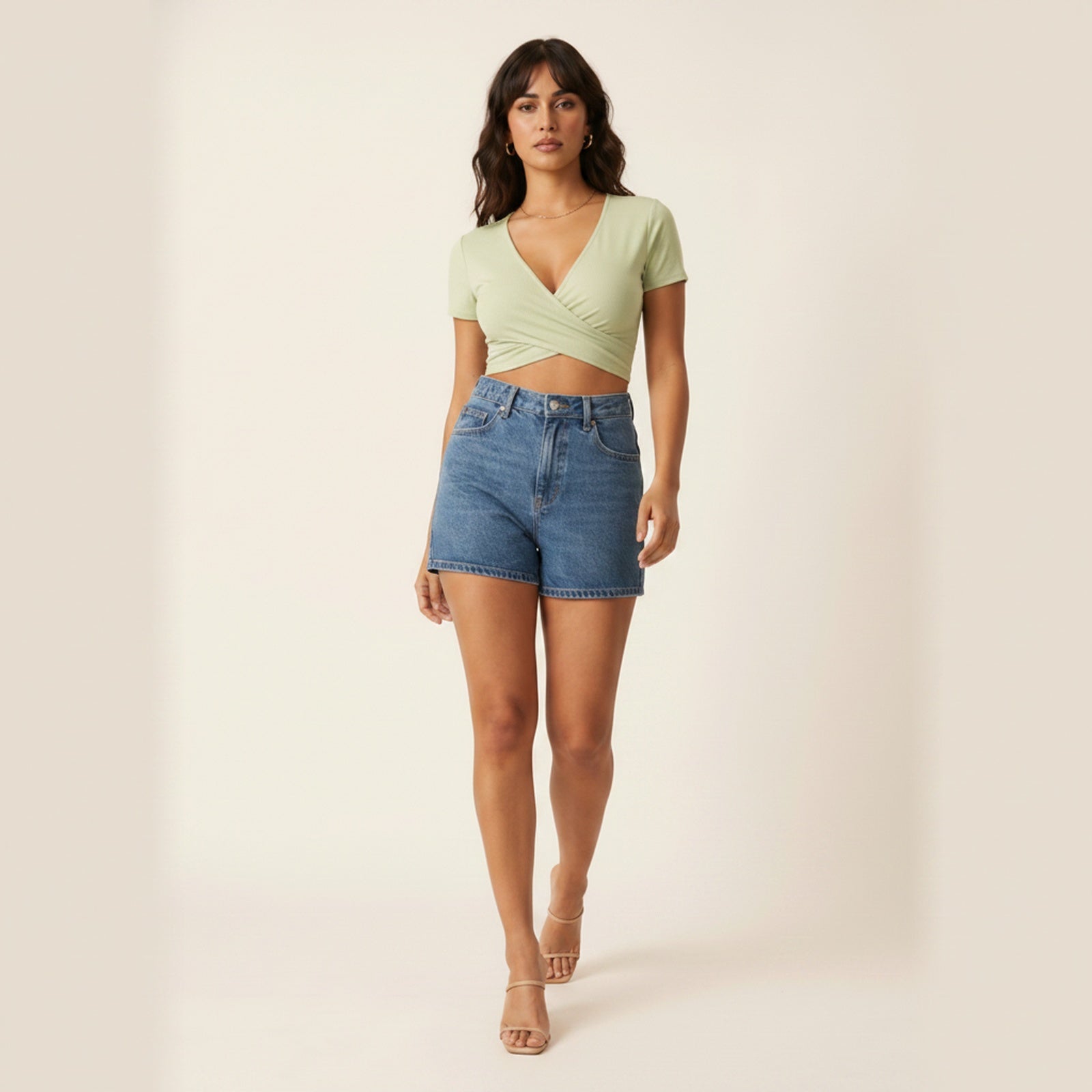 Twist | Women's Wrap Front Crop Top - Movement