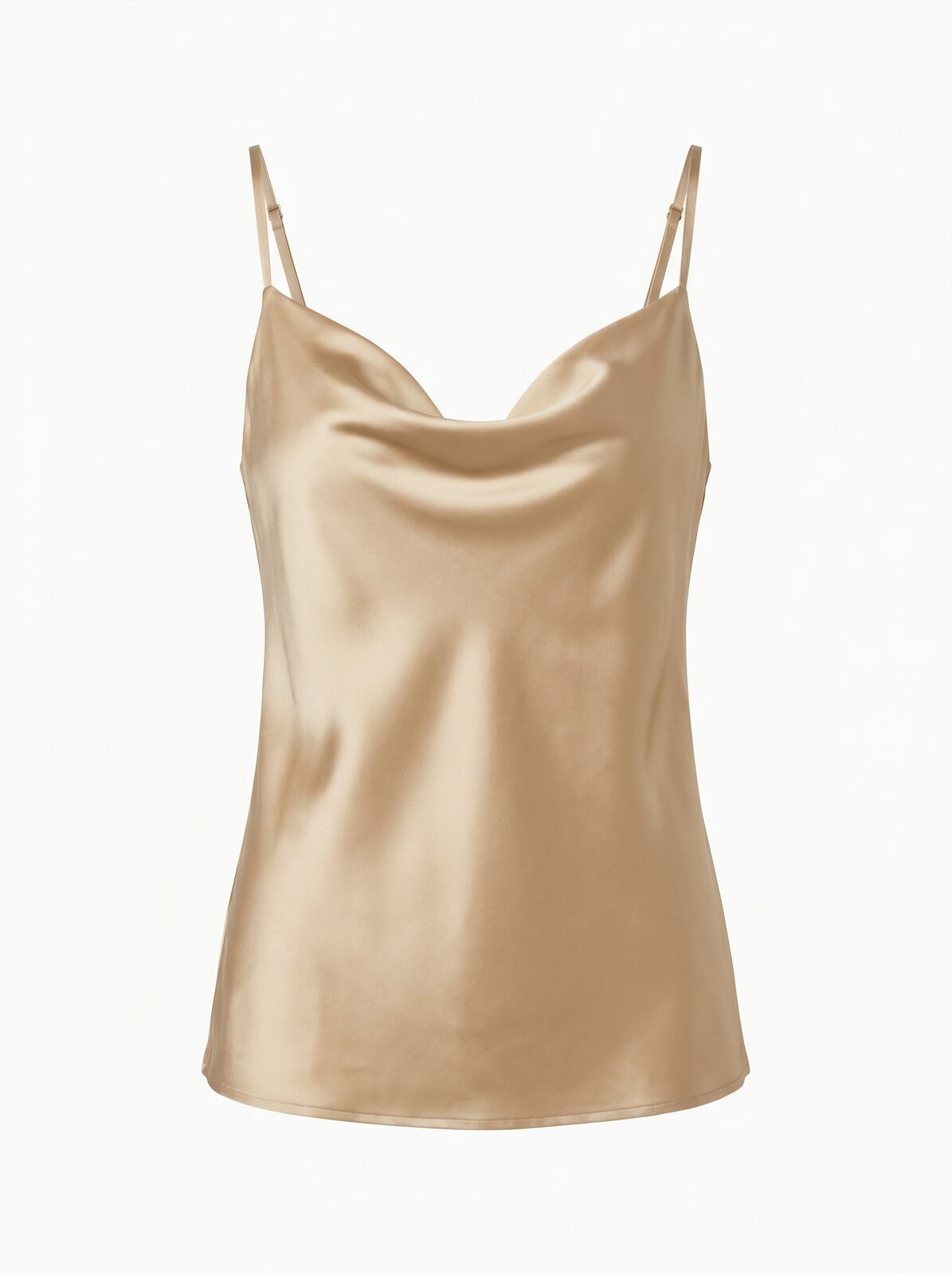 "Glow" Satin Cowl Neck Cami