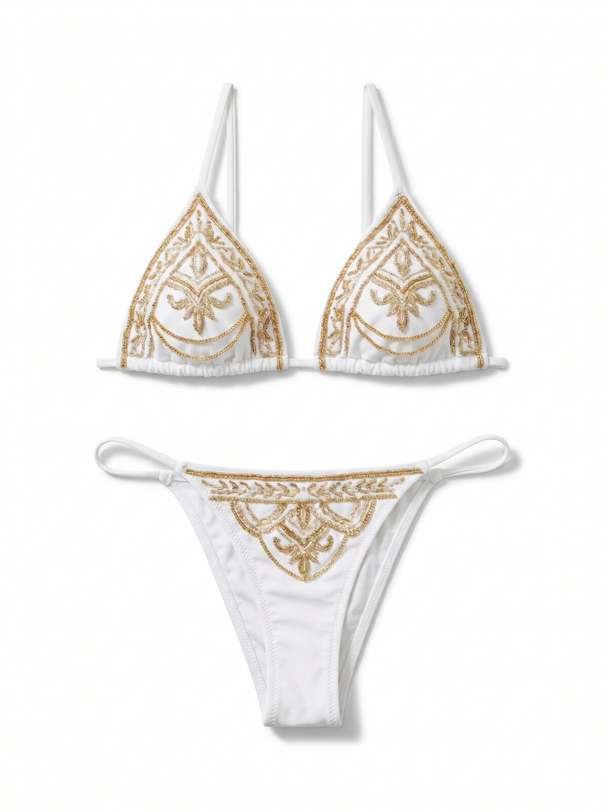 Goddess Beaded Bikini - white background packshot
