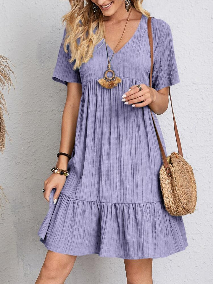 Enora - Elegant dress flattering for the belly