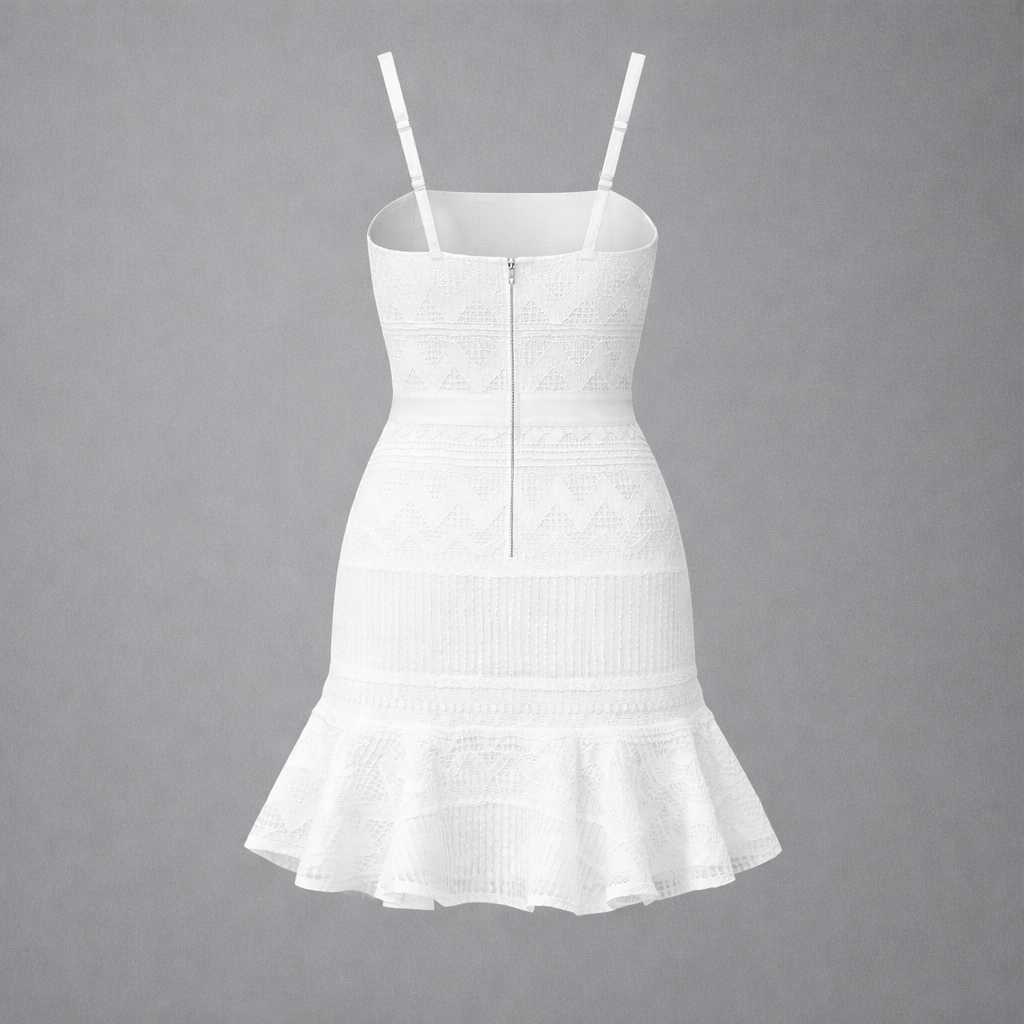 Women’s White Daywear Mini Dress - Clean Cut
