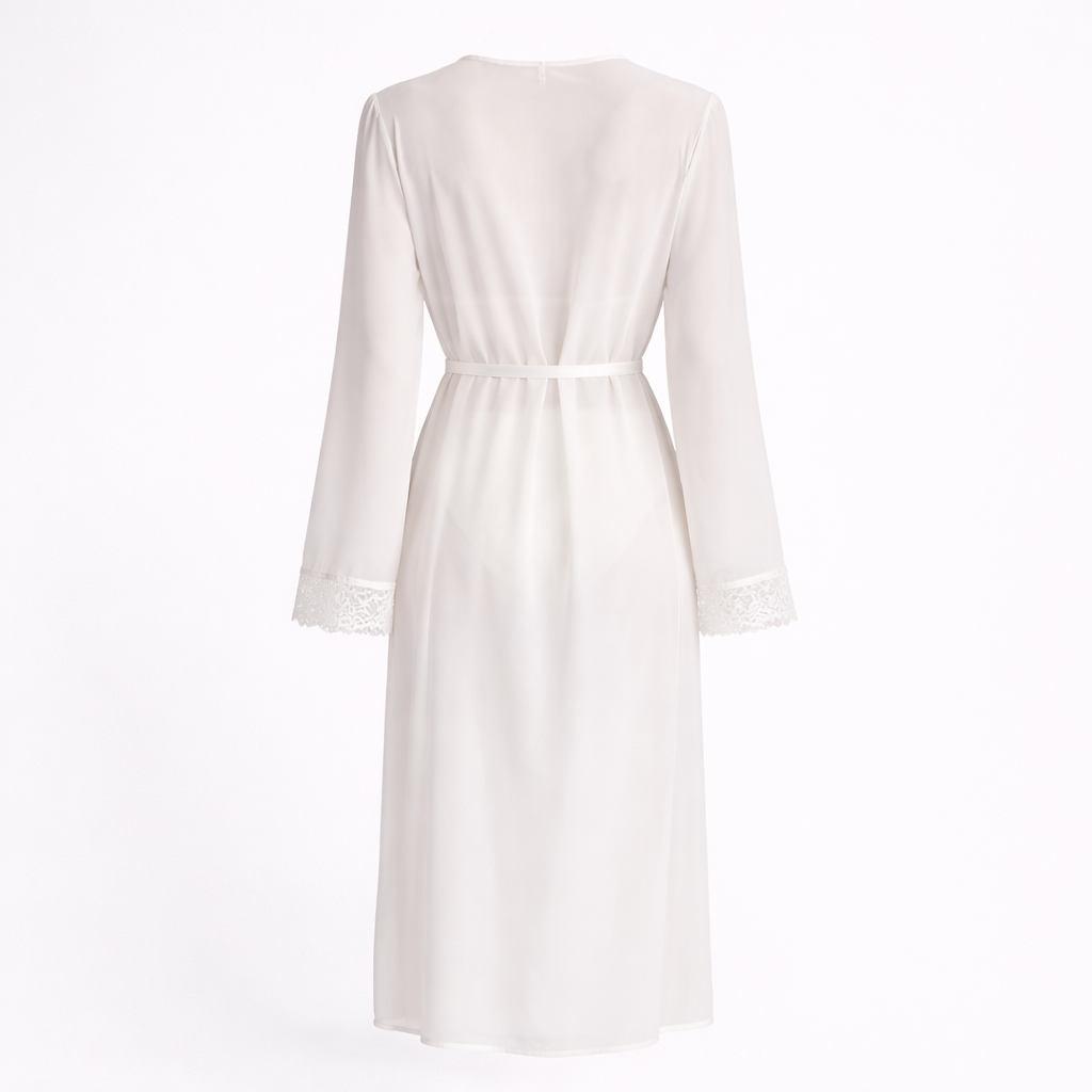 Women’s White Getting Ready Robe - Bridal