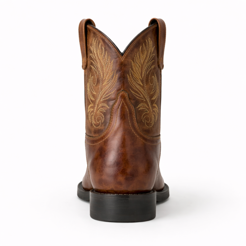 Women’s Brown Snip Toe Ankle Boots - Western Style