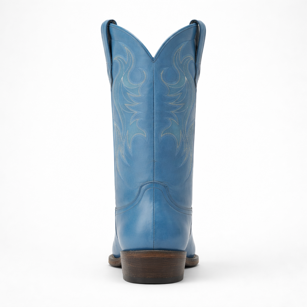 Women's Blue Jean Baby Western Boots - Snip Toe Blue