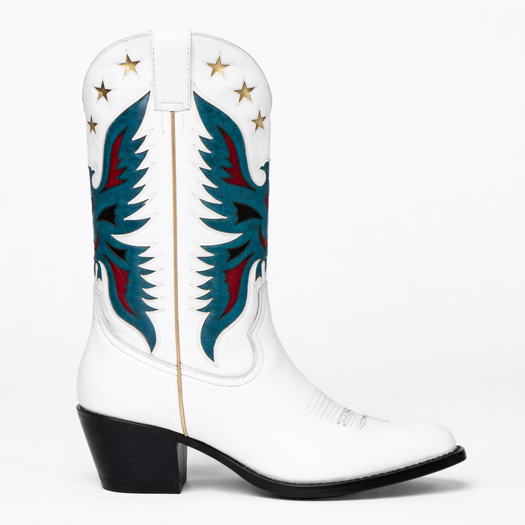 Women’s White Western Boots